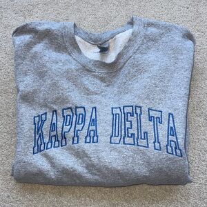 Kappa Delta Sorority Gildan Gray Crewneck Sweatshirt